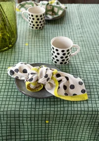 Kökshandduk "Play" i ekologisk bomull - fjäder