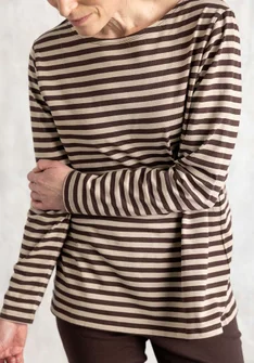 Basrandstop i ekologisk bomull - mullb är/mörk natur