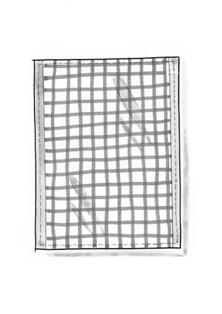 Kökshandduk "Play" i ekologisk bomull - koriander