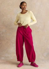 Trikåtop ”Bianca” i lyocell/elastan - pastellgul