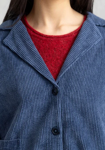 Manchesterjacka "Rime" i ekologisk bomull - indigo