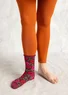 Enfärgade leggings i återvunnen polyamid (henna S/M)