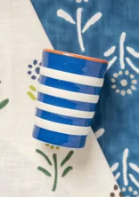 Vas "Caramel" i keramik - halvblekt