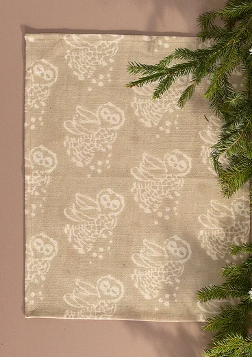 Bordstablett "Taiga" i ekologisk bomull - natur