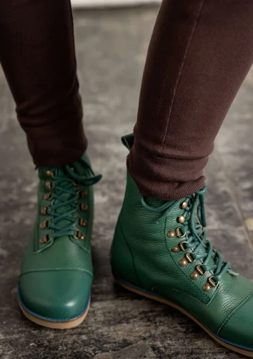 Känga i nappa - mörkgrön