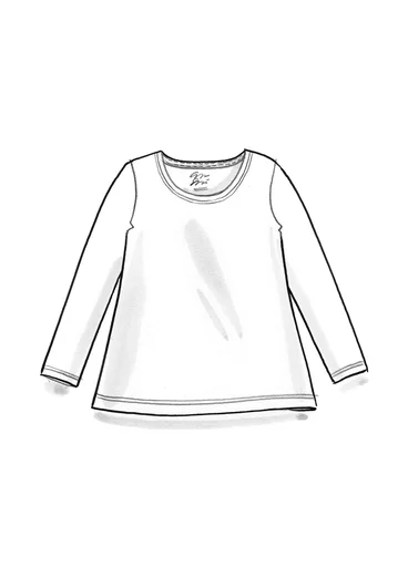 Trikåtop i ekologisk bomull - cerise