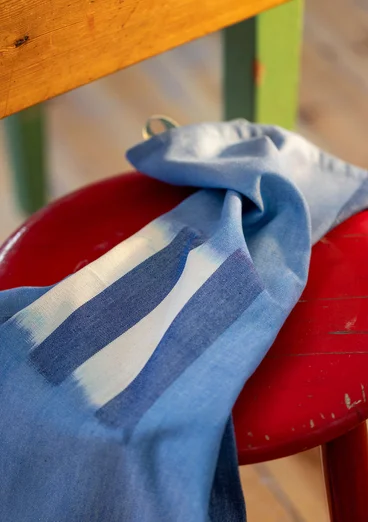 Kökshandduk "Ira" i ekologisk bomull - havsblå