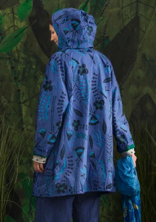 Parkas "Petronella" i återvunnen/ekologisk bomull - lupin/mönstrad