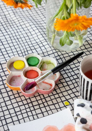 Palett "Play" i keramik - korall