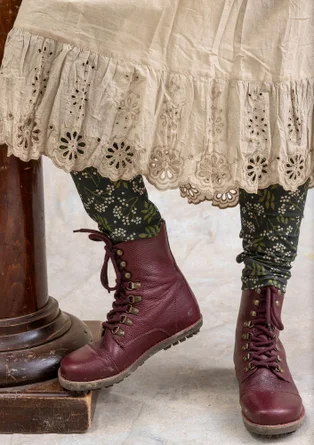 Vävd underkjol i ekologisk bomull - mörk natur