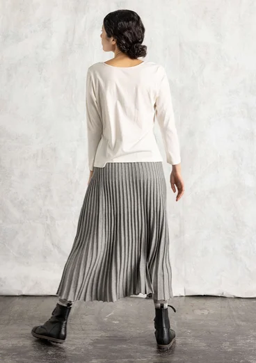 Trikåtop i ekologisk bomull - oblekt