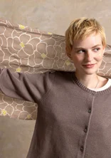 Kofta i återvunnen bomull - ljus potatis