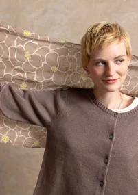 Kofta i återvunnen bomull - ljus potatis