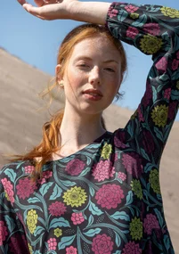 Trikåklänning "Pink Moon" i lyocell/elastan - svart