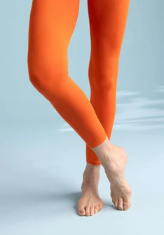 Enfärgade leggings i återvunnen polyamid - nypon