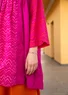 Vävd tunika "Sanganeer" i ekologisk bomull (cerise S)