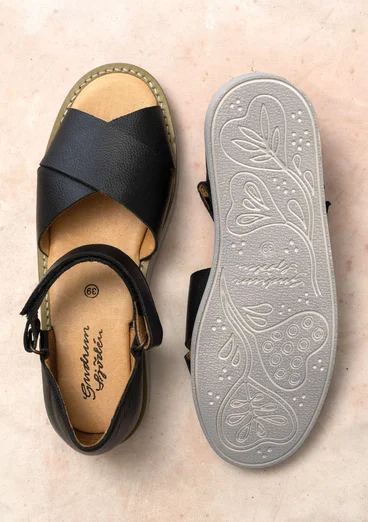 Sandal i nappa - svart