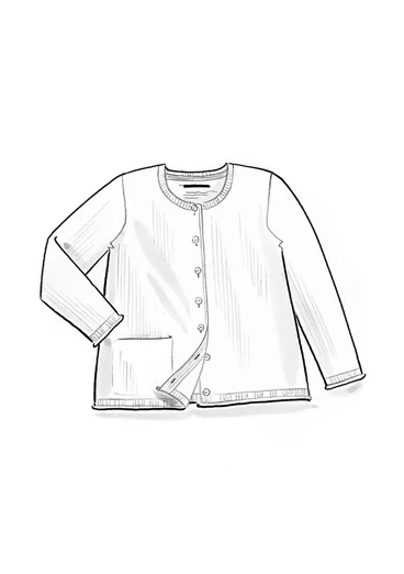 Kofta "Esme" i ekologisk/återvunnen bomull - cyklamen