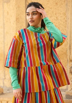 Blus "Akira" i ekologisk bomull - natur