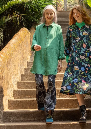 Trikåbyxa "Harriet" i lyocell/elastan - svart