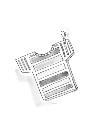 Berlock "T-shirt" i silver - silver