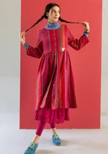 Vävd klänning "Ketchi" i ull/bomull - granatäpple