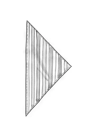 Sjal "Akira" i ekologisk bomull - natur