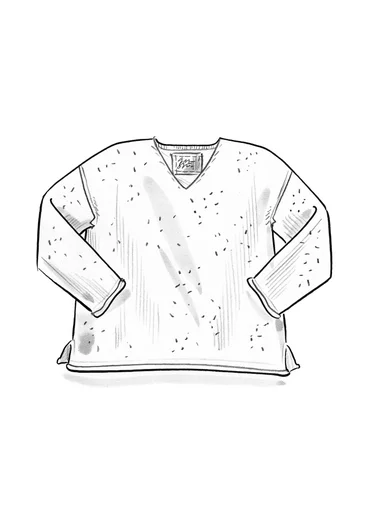 Nepströja i lammullsmix - askgrå/melange