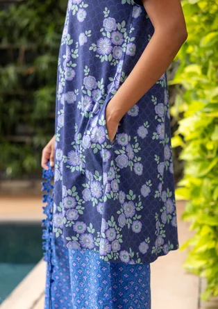 Trikåklänning "Rema" i ekologisk bomull - lupin