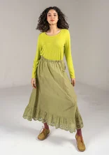 Vävd underkjol i ekologisk bomull - timjan