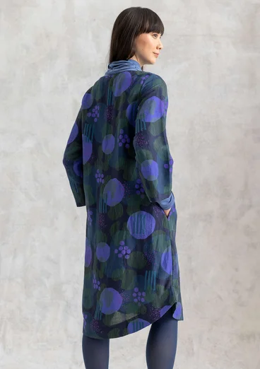 Vävd klänning "Fizz" i lin/modal - bläck