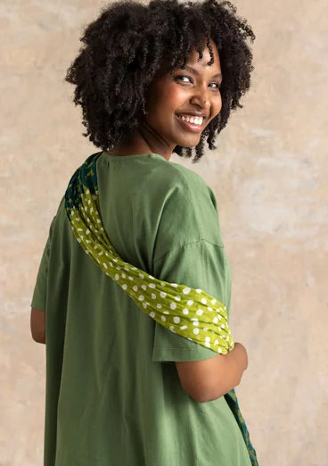 Trikåtunika ”Himla” i ekologisk bomull - rosmarin