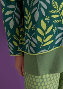 Tröja "Ophelia" i ekologisk/återvunnen bomull - buteljgrön