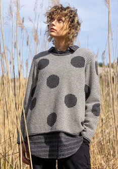 Tröja "Windy" i lammullsmix - askgrå