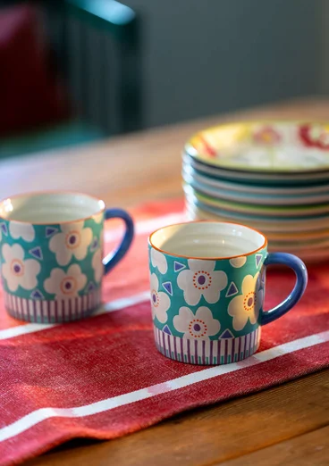 Löpare "Ira"  i ekologisk bomull - koppar