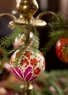 Julkula "Gnistra" i papier maché (cerise En storlek )