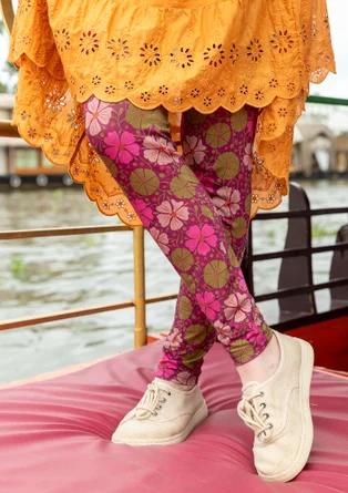 Mönstrade leggings "Cress" i lyocell/elastan - vindruva