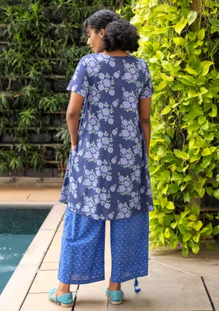 Trikåklänning "Rema" i ekologisk bomull - lupin