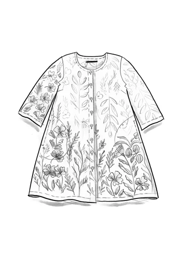 Vävd tunika "Tahiti" i ekologisk bomull - franskrost