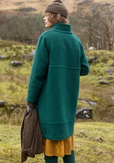 Kappa i återvunnen ull/återvunnen polyester - buteljgrön