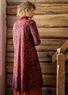 Trikåklänning "Rosebay" i lyocell/elastan (aubergine XL)
