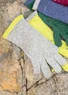 Fingervante i ull (grå En storlek )