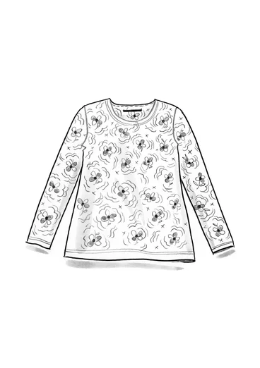 Top " Amandine" i ekologisk bomull/modal - rost