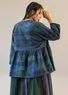 Blus "Alaska" i ekologisk bomull/lin (mörk indigo XL)