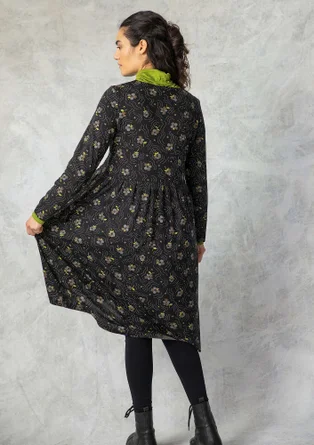 Trikåklänning "Amandine" i ekologisk bomull/modal - svart