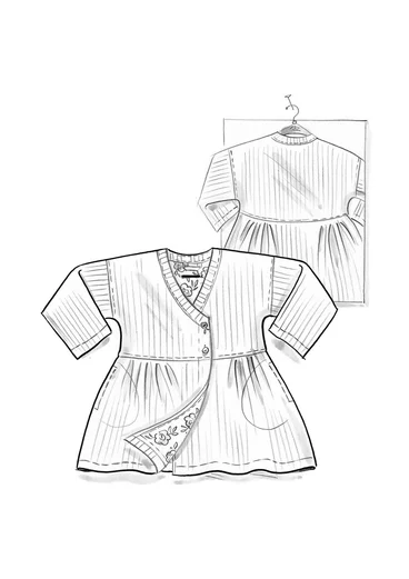 Vävd jacka "Bodil" i lin - svart