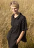Blus "Seraj" i lin (svart M)