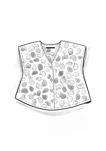 Trikåtop "Petite" i ekologisk bomull - duvgrå