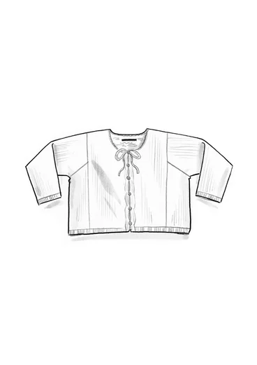 Kofta i lin/ekologisk bomull - svart