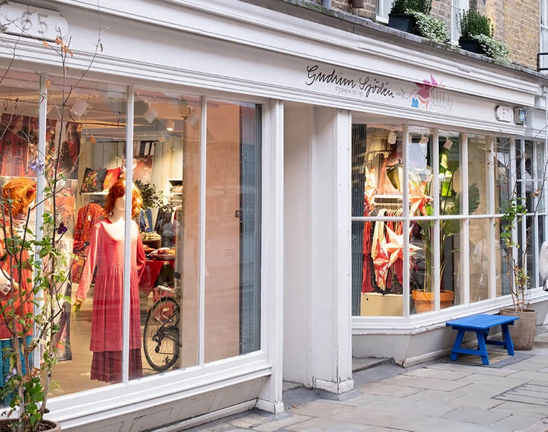 Gudrun Sjödéns butik på Monmouth Street i London.